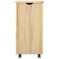 vidaXL Κινητό Ντουλάπι Καφέ 34 x 39 x 65,5 cm Στερεό ξύλο πεύκου