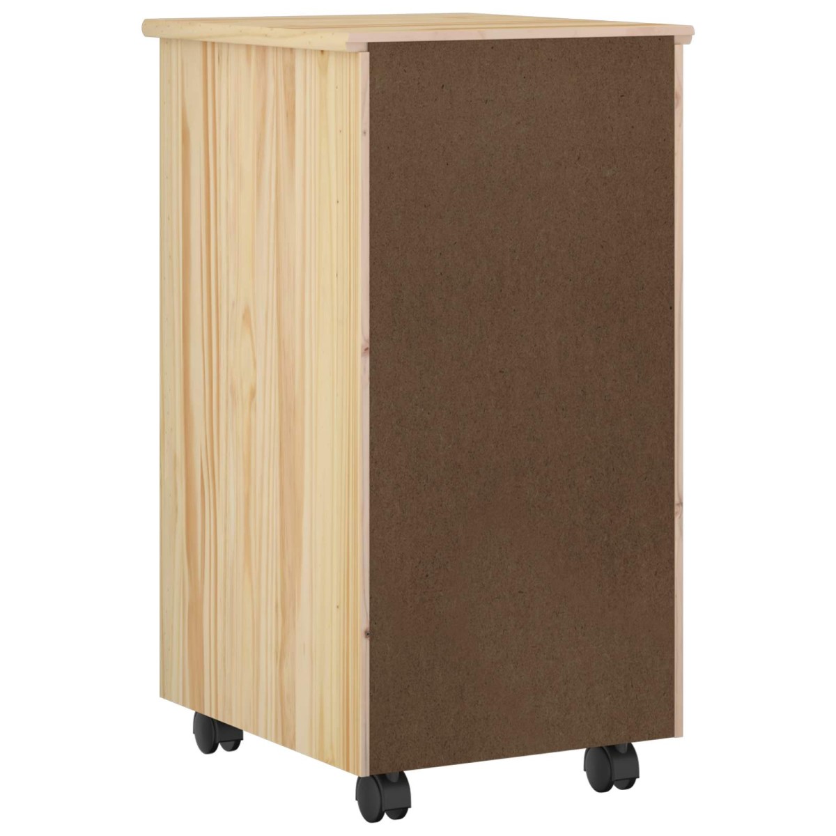 vidaXL Κινητό Ντουλάπι Καφέ 34 x 39 x 65,5 cm Στερεό ξύλο πεύκου