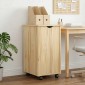 vidaXL Κινητό Ντουλάπι Καφέ 34 x 39 x 65,5 cm Στερεό ξύλο πεύκου