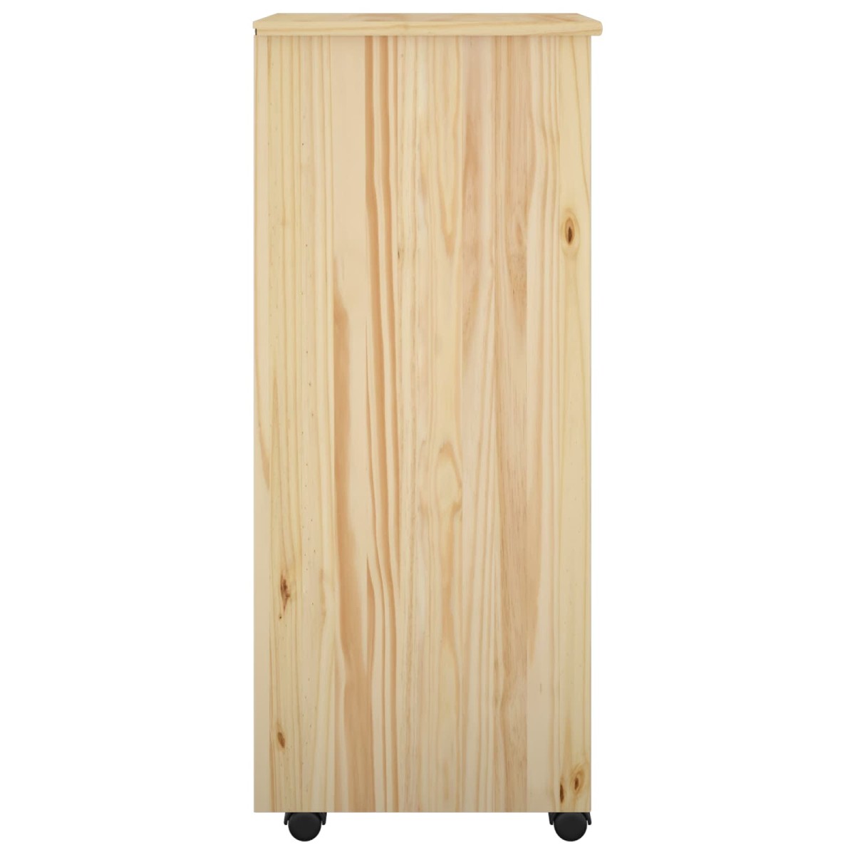 vidaXL Κινητό Ντουλάπι Καφέ 34 x 39 x 93,5 εκ Στερεό ξύλο πεύκου