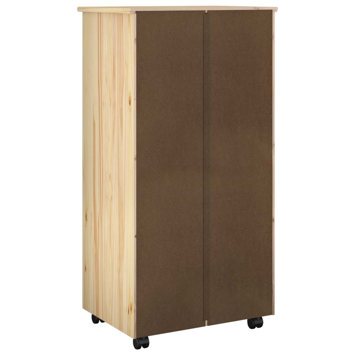 vidaXL Κινητό Ντουλάπι Καφέ 53 x 39 x 103 cm Στερεό ξύλο πεύκου