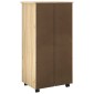 vidaXL Κινητό Ντουλάπι Καφέ 53 x 39 x 103 cm Στερεό ξύλο πεύκου