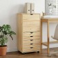 vidaXL Κινητό Ντουλάπι Καφέ 53 x 39 x 103 cm Στερεό ξύλο πεύκου