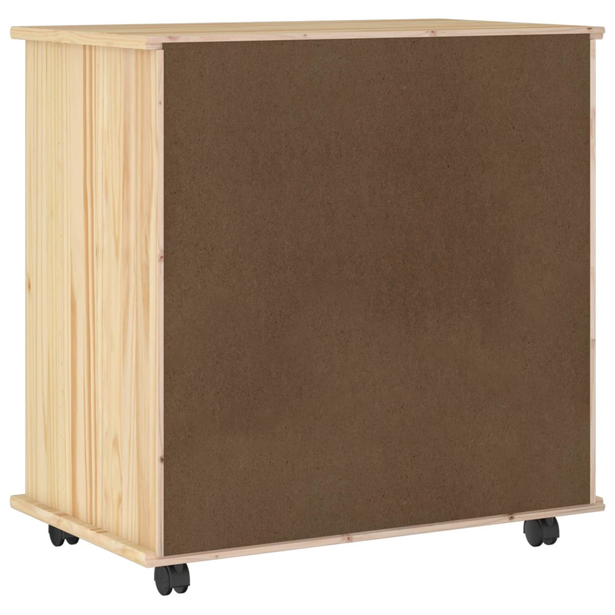 vidaXL Κινητό Ντουλάπι Καφέ 63,5 x 39 x 65,5 εκ. Στερεό ξύλο πεύκου