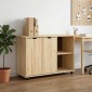 vidaXL Κινητό Ντουλάπι Καφέ 100 x 39 x 65,5 εκ Στερεό ξύλο πεύκου