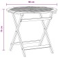 vidaXL Αναδιπλούμενο Τραπέζι Κήπου Καφέ Ø 90 x 75 cm