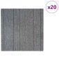 vidaXL Πλακάκι Χαλιού Ανοιχτό γκρι με ρίγες 50 x 50 cm 20 τμχ.