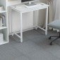 vidaXL Πλακάκι Χαλιού Ανοιχτό γκρι με ρίγες 50 x 50 cm 20 τμχ.