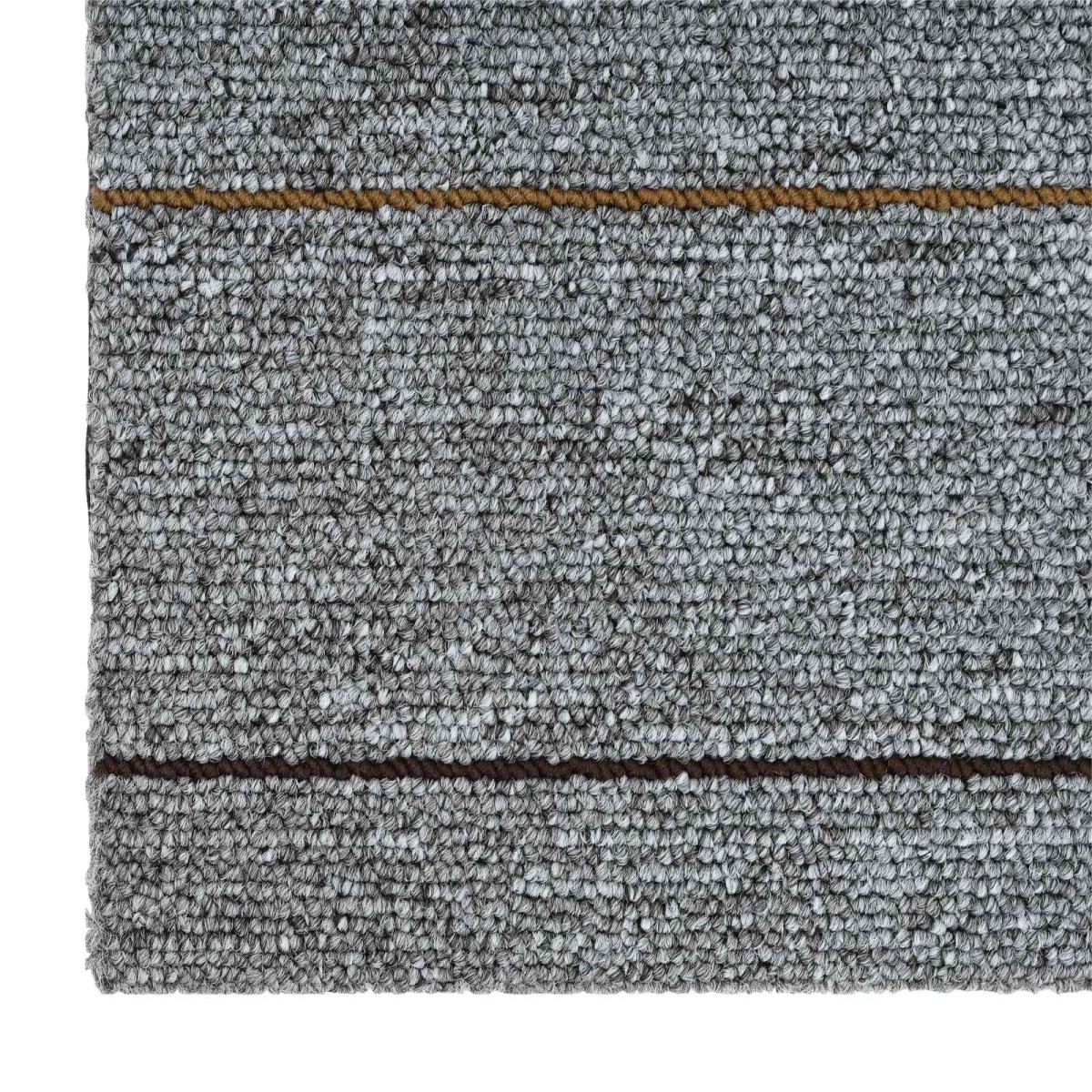 vidaXL Πλακάκι Χαλιού Ανοιχτό γκρι με ρίγες 50 x 50 cm 36 τμχ.