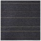 vidaXL Πλακάκι Χαλιού Σκούρο γκρι με ρίγες 50 x 50 cm 20 τμχ.