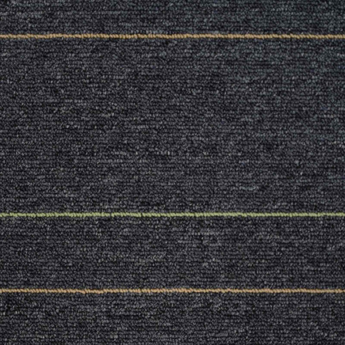 vidaXL Πλακάκι Χαλιού Σκούρο γκρι με ρίγες 50 x 50 cm 36 τμχ.