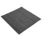 vidaXL Πλακάκι Χαλιού Μέτριο Γκρι με Ρίγες 50 x 50 cm 4 τμχ.