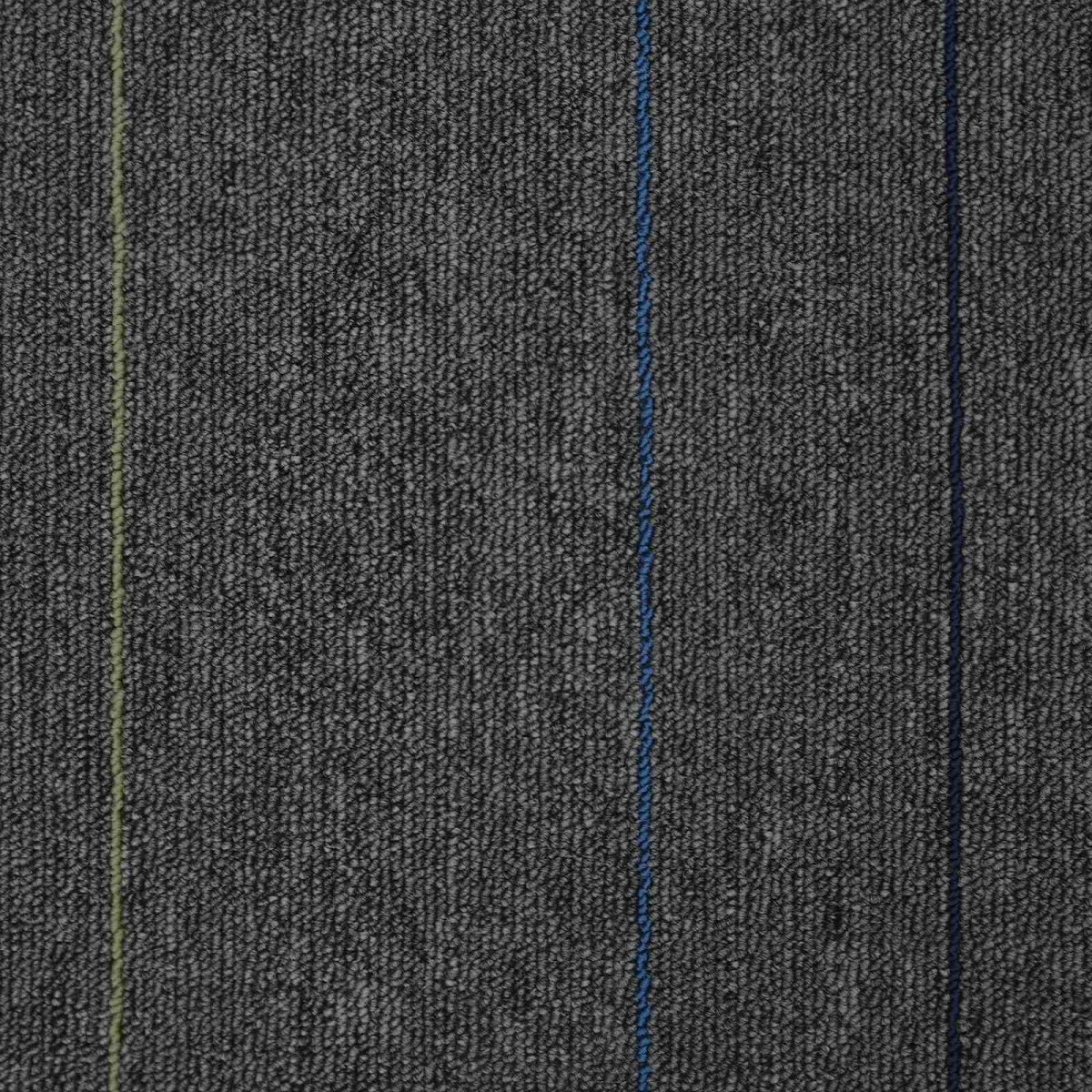 vidaXL Πλακάκι Χαλιού Μέτριο Γκρι με Ρίγες 50 x 50 cm 20 τμχ.