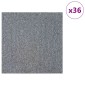 vidaXL Πλακάκι Χαλιού Ανοιχτό γκρι 50 x 50 cm 36 τμχ.
