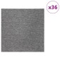 vidaXL Πλακάκι Χαλιού Καφέ 50 x 50 cm 36 τμχ. Πολυπροπυλένιο και Πίσσα