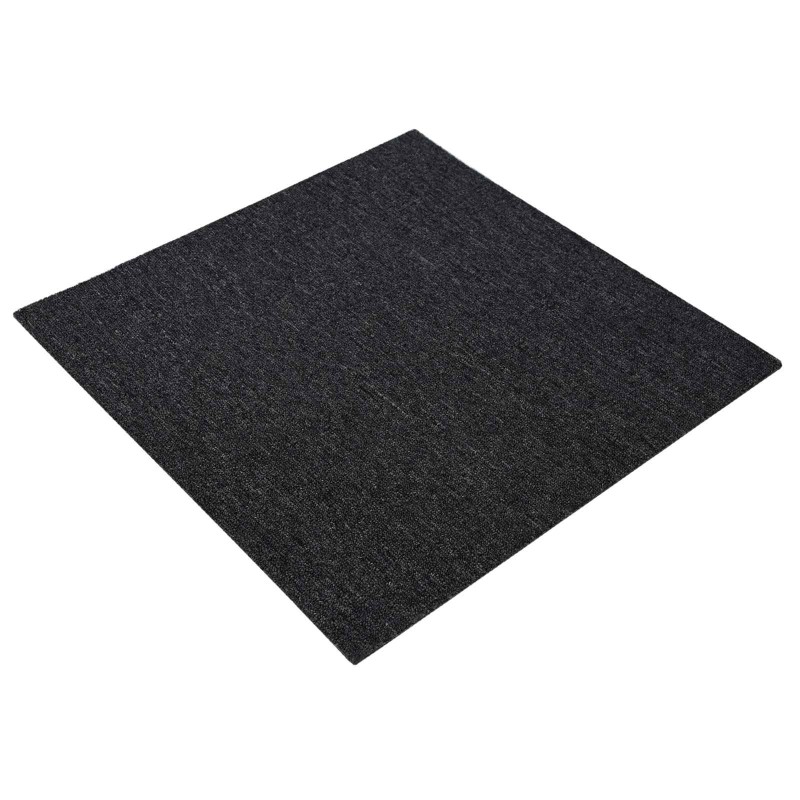 vidaXL Πλακάκι Χαλιού Σκούρο Γκρι 50 x 50 cm 4 τμχ.