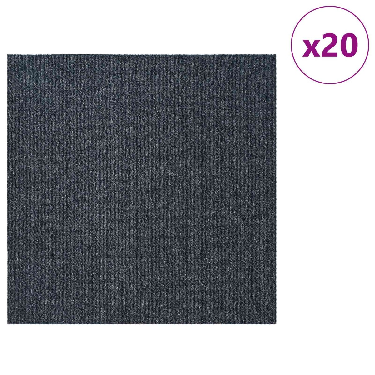 vidaXL Πλακάκι Χαλιού Μπλε Γκρι 50 x 50 cm 20 τμχ.