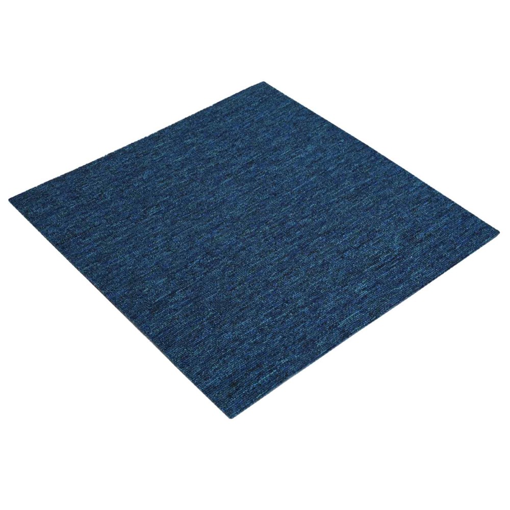 vidaXL Πλακάκι Χαλιού Μπλε 50 x 50 cm 4 τμχ. Πολυπροπυλένιο και Πίσσα