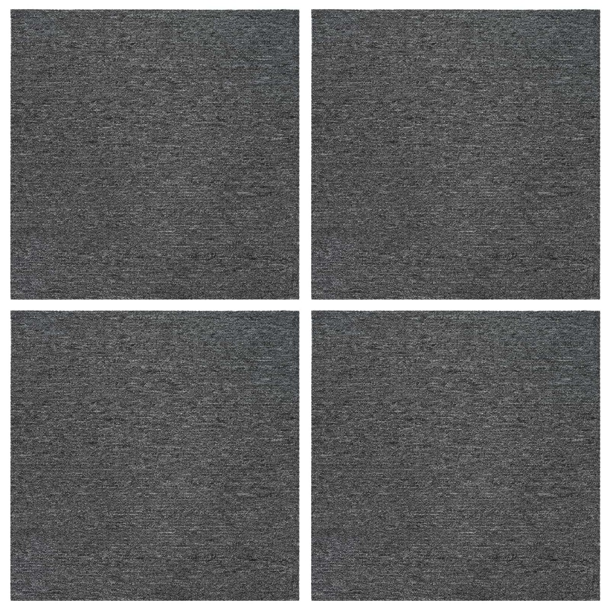 vidaXL Πλακάκι Χαλιού Μεσαίο Γκρι 50 x 50 cm 4 τμχ.