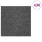 vidaXL Πλακάκι Χαλιού Μεσαίο Γκρι 50 x 50 cm 36 τμχ.
