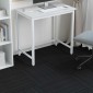 vidaXL Πλακάκι Χαλιού Ριγέ Ανοιχτό Γκρι 50 x 50 cm 4 τμχ.