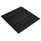 vidaXL Πλακάκι Χαλιού Ριγέ Σκούρο Γκρι 50 x 50 cm 20 τμχ.