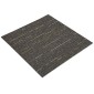 vidaXL Πλακάκι Χαλιού Ριγέ ανοιχτό καφέ 50 x 50 cm 36 τμχ.