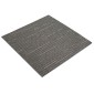 vidaXL Πλακάκι Χαλιού Ριγέ Σκούρο Καφέ 50 x 50 cm 20 τμχ.