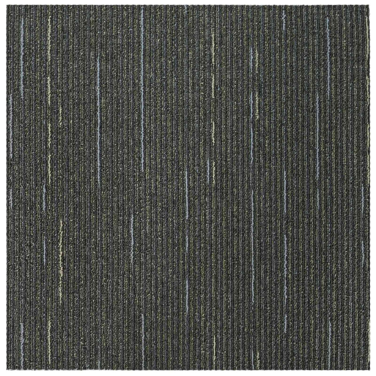vidaXL Πλακάκι Χαλιού Ριγέ Ανοιχτό Πράσινο 50 x 50 cm 4 τμχ.