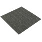 vidaXL Πλακάκι Χαλιού Ριγέ Ανοιχτό Πράσινο 50 x 50 cm 36 τμχ.
