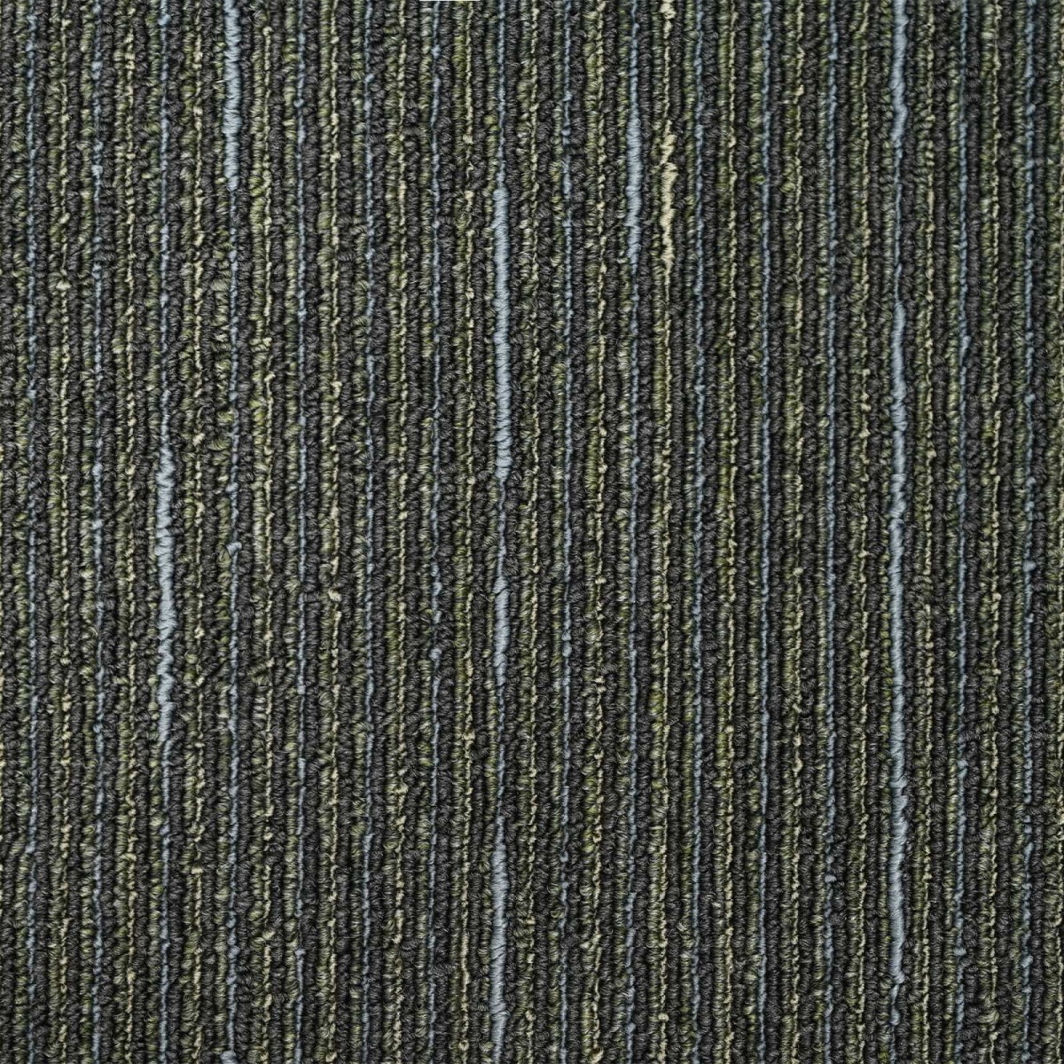 vidaXL Πλακάκι Χαλιού Ριγέ Ανοιχτό Πράσινο 50 x 50 cm 36 τμχ.