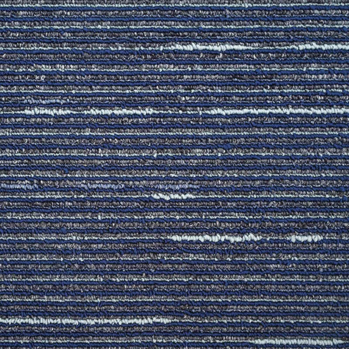 vidaXL Πλακάκι Χαλιού Ραβδωτό Μπλε 50 x 50 cm 4 τμχ.