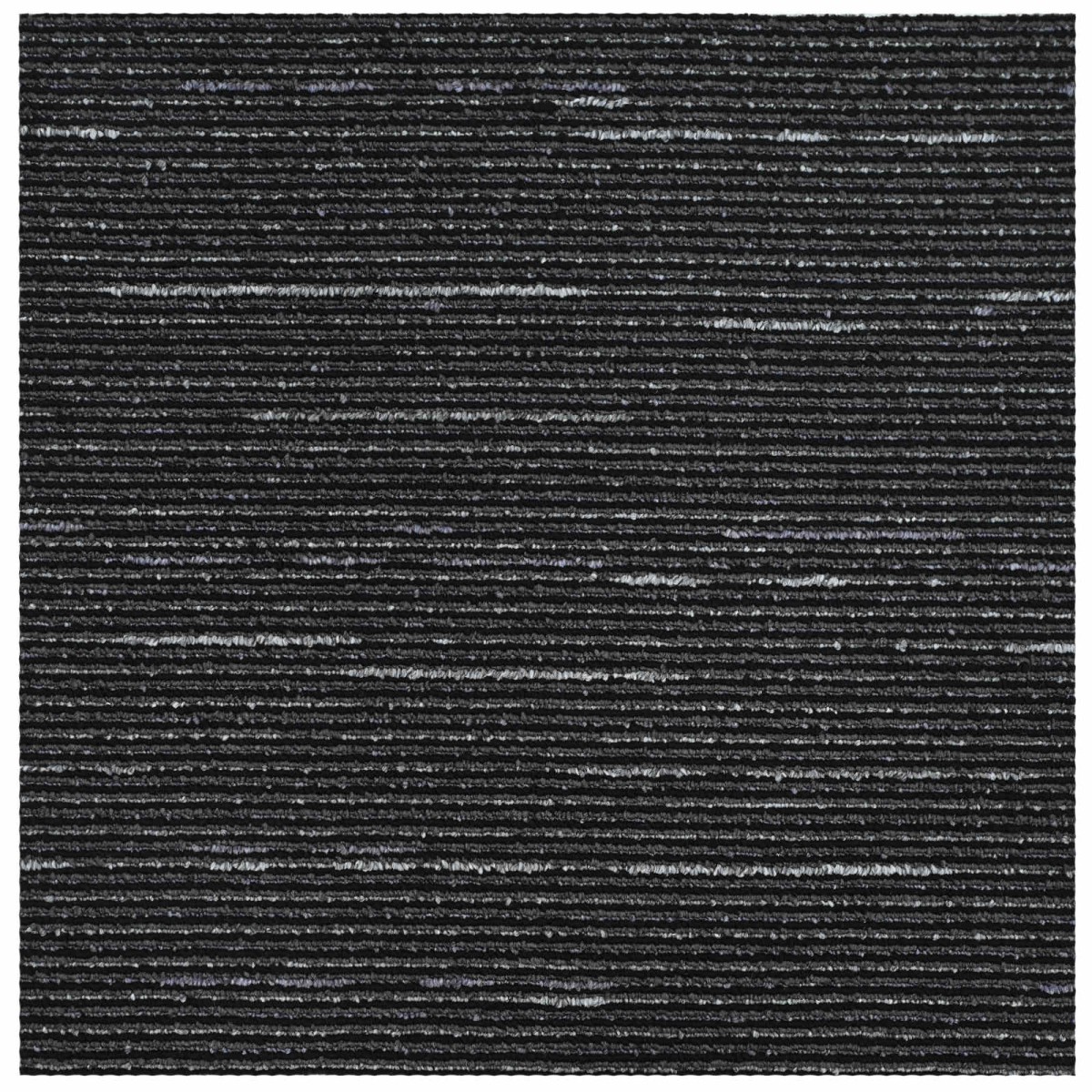 vidaXL Πλακάκι Χαλιού Ριγέ Μαύρο 50 x 50 cm 20 τμχ.