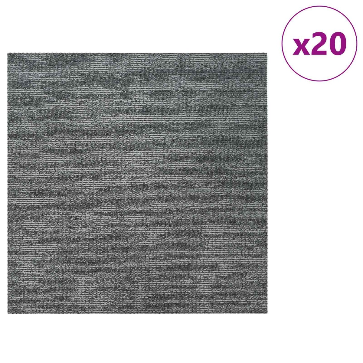 vidaXL Πλακάκι Χαλιού Γκρι Βράχος 50 x 50 cm 20 τμχ.