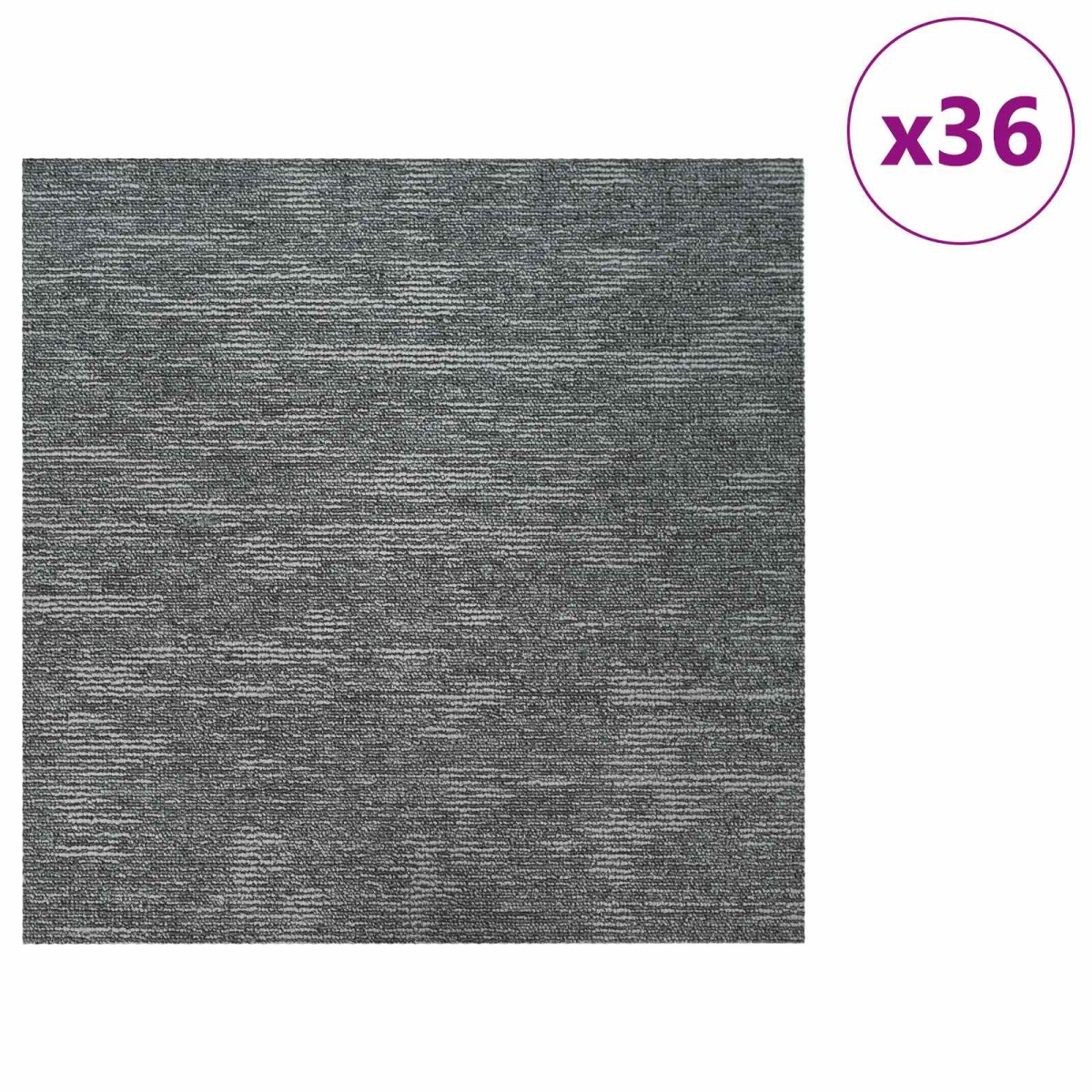 vidaXL Πλακάκι Χαλιού Γκρι Βράχος 50 x 50 cm 36 τμχ.