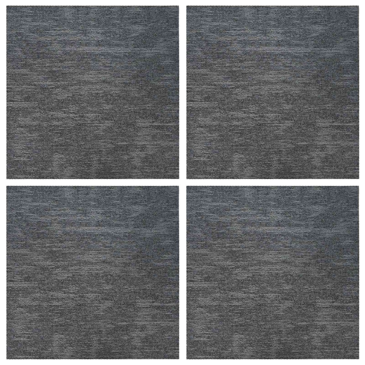 vidaXL Πλακάκι Χαλιού Γαλάζιο Γκρι 50 x 50 cm 4 τμχ.