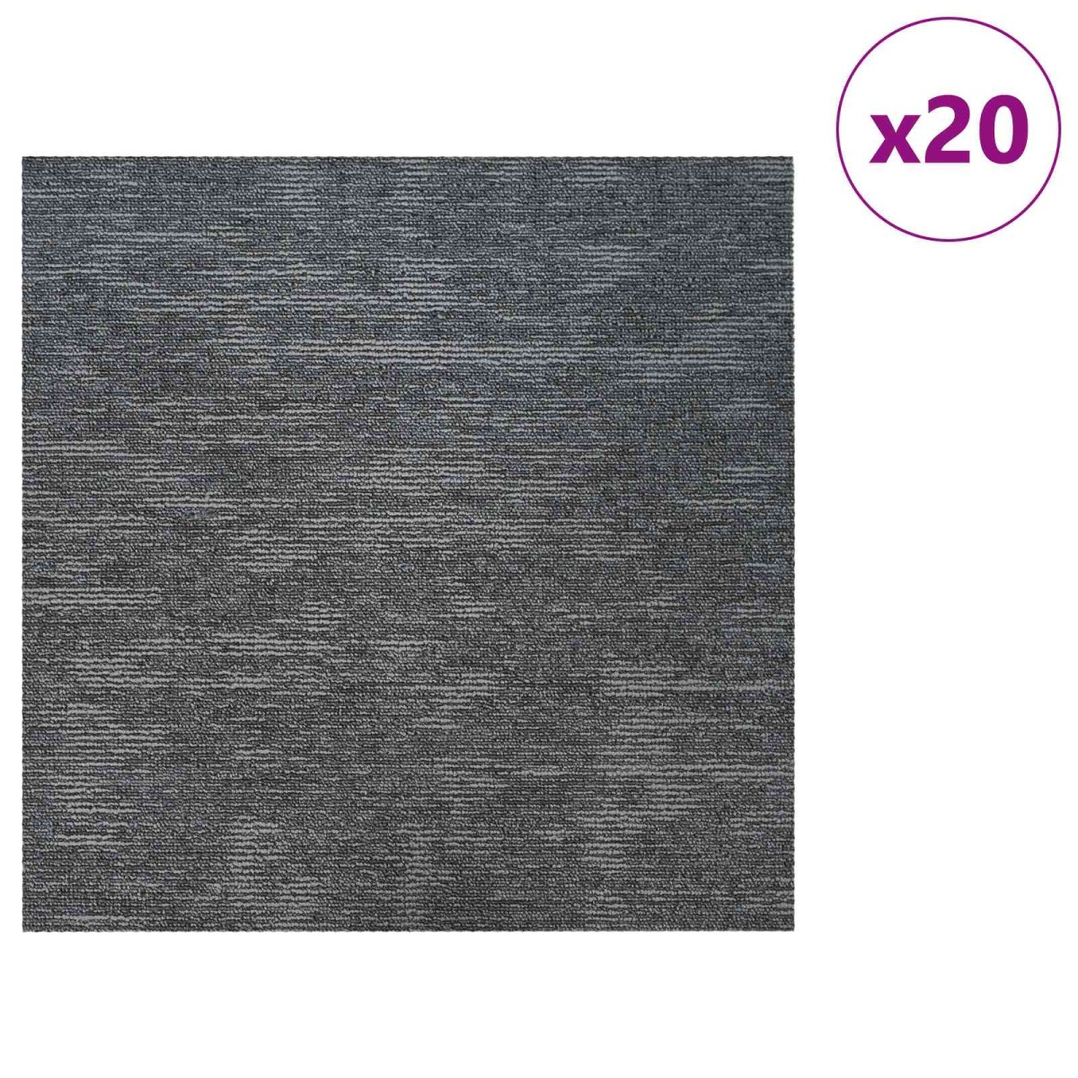 vidaXL Πλακάκι Χαλιού Γαλάζιο Γκρι 50 x 50 cm 20 τμχ.
