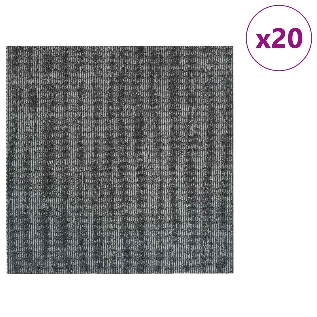vidaXL Πλακάκι Χαλιού Γκρι Σκυροδέματος 50 x 50 cm 20 τμχ.