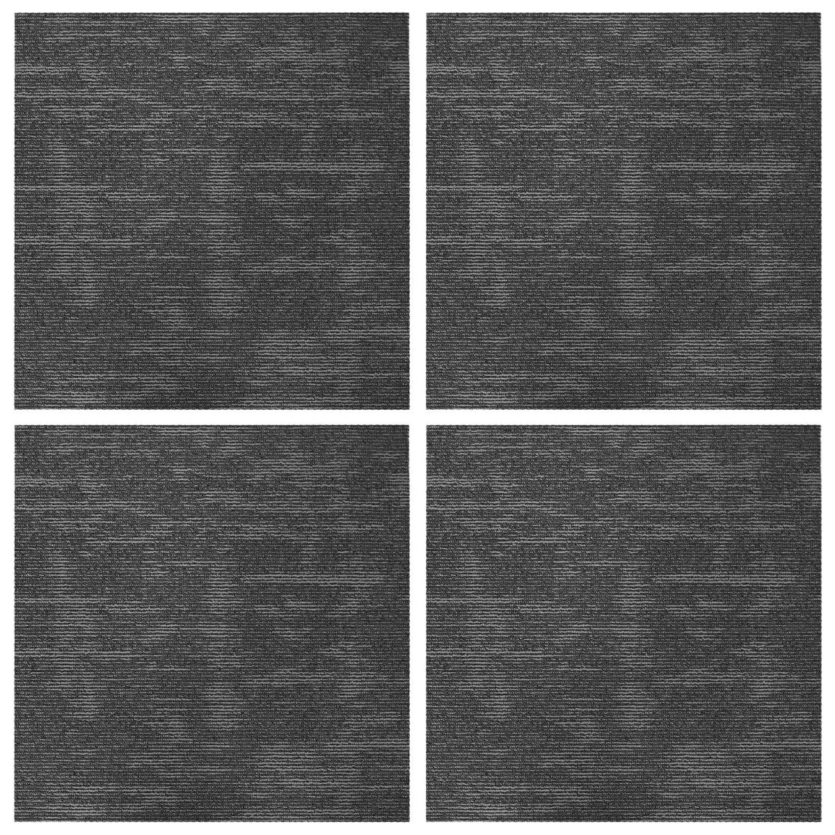 vidaXL Πλακάκι Χαλιού Γκρι Ανθρακί 50 x 50 cm 4 τμχ.
