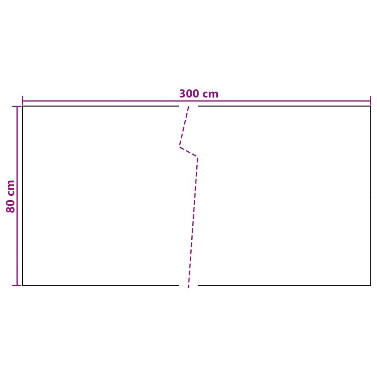 vidaXL Οθόνη Μπαλκονιού Σκούρο Γκρι 300 x 80 εκ. συνθετικό ρατάν