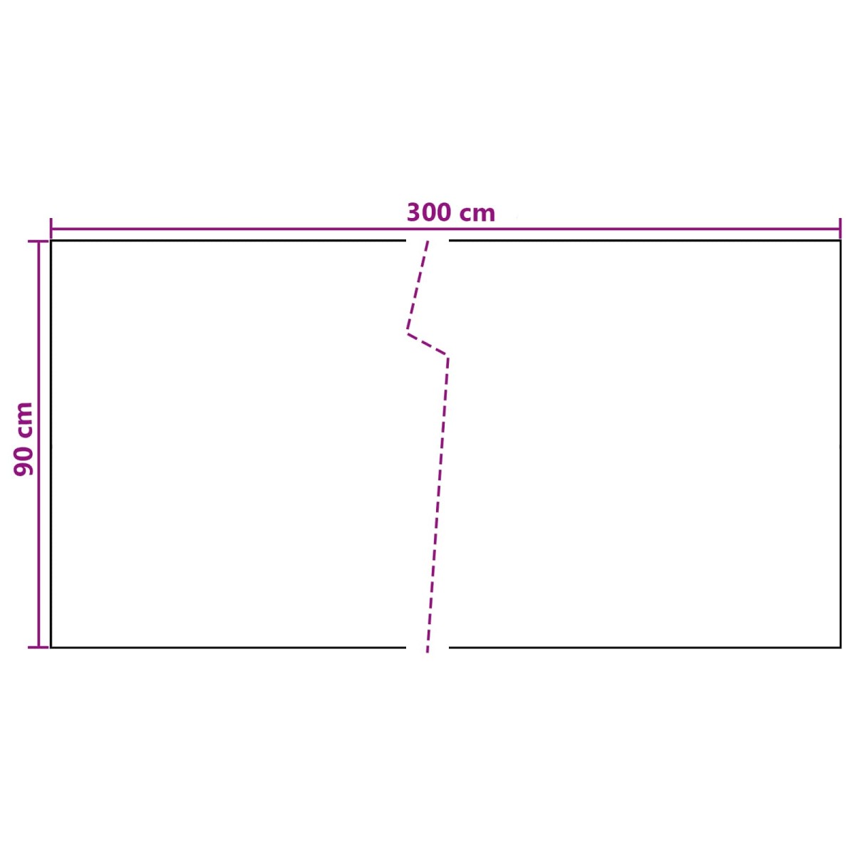 vidaXL Οθόνη Μπαλκονιού Σκούρο Γκρι 300 x 90 εκ. συνθετικό ρατάν