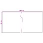vidaXL Οθόνη Μπαλκονιού Σκούρο Γκρι 400 x 80 cm συνθετικό ρατάν