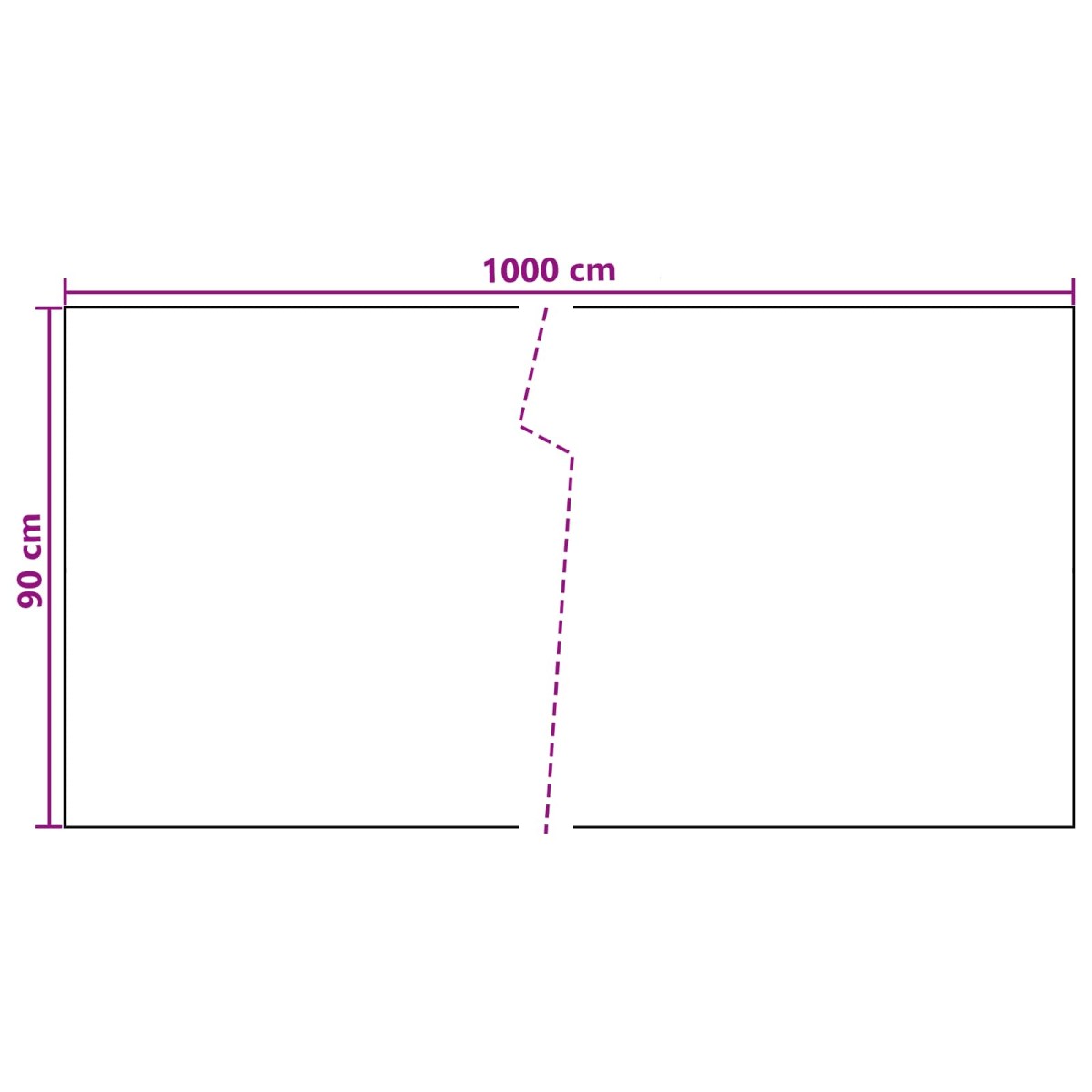 vidaXL Οθόνη Μπαλκονιού Σκούρο Γκρι 1000 x 90 εκ συνθετικό ρατάν