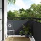 vidaXL Οθόνη Μπαλκονιού με Ενσωμάτωτα Μάτια 600 x 100 cm Ανθρακί