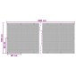 vidaXL Οθόνη Μπαλκονιού με Ενσωμάτωτα Μάτια 600 x 100 cm Μαύρο