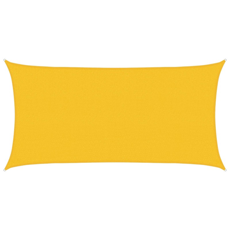 vidaXL Ικανότητα Σκίασης Κίτρινο 2 x 6 m HDPE