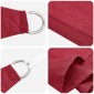 vidaXL Ικανότητα Σκίασης Κόκκινο 2 x 6 m HDPE
