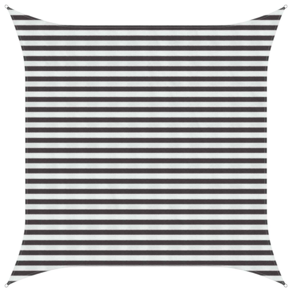 vidaXL Ικανότητα Σκίασης Γκρι και Λευκό 3,6 x 3,6 m HDPE