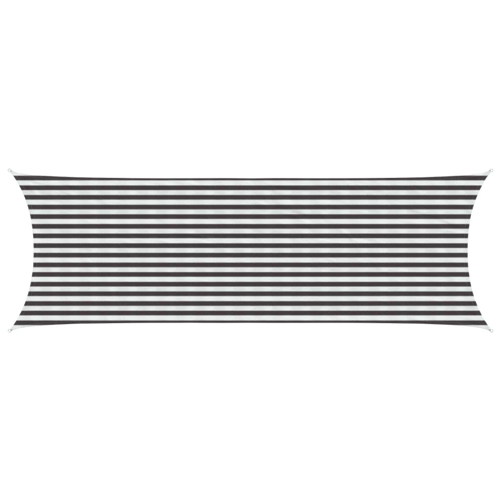 vidaXL Ικανότητα Σκίασης Γκρι και Λευκό 2 x 6 m HDPE