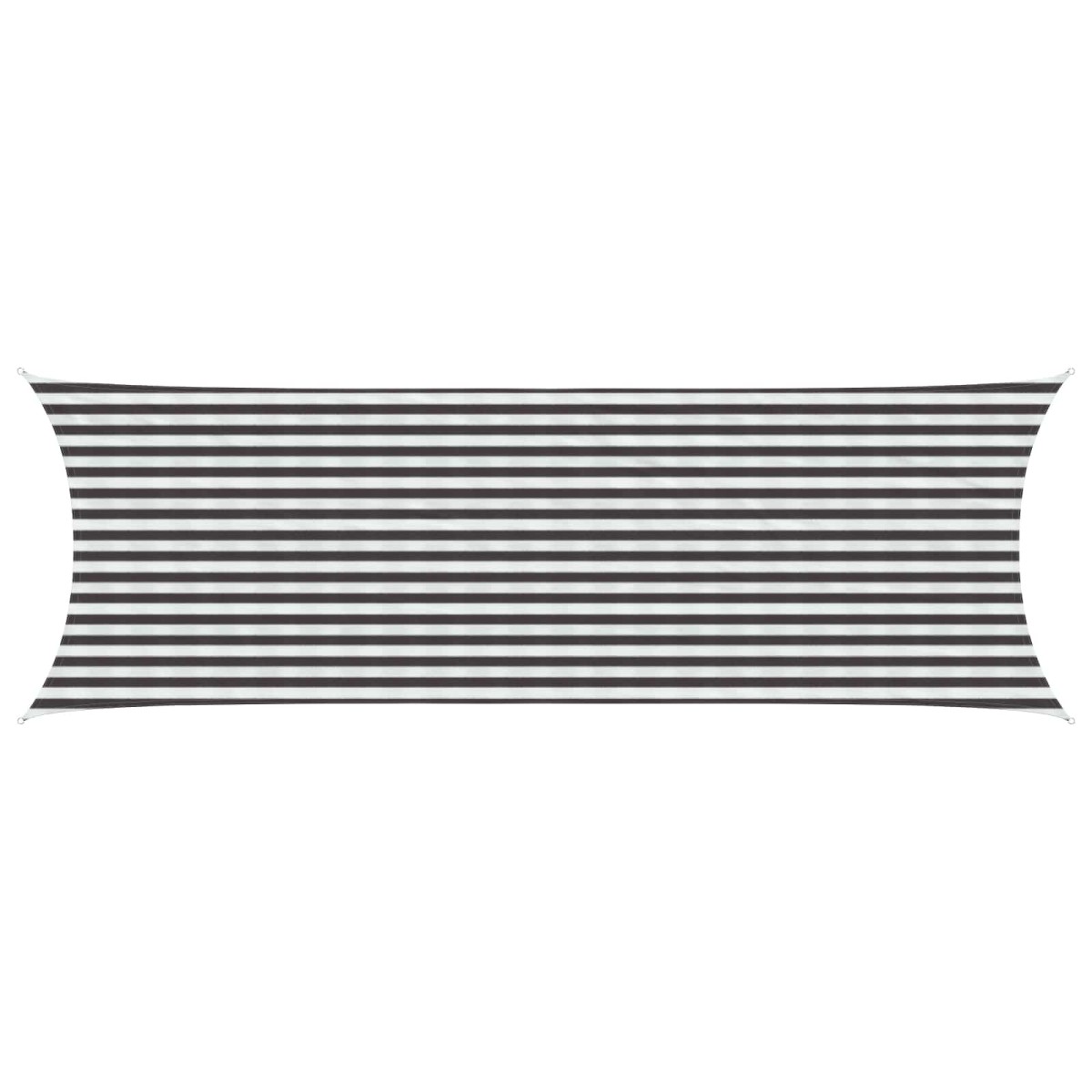 vidaXL Ικανότητα Σκίασης Γκρι και Λευκό 2 x 6 m HDPE
